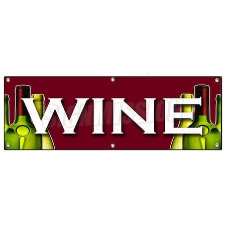 WINE BANNER SIGN Huge Sale Selection Tasting Making Equipment Fine